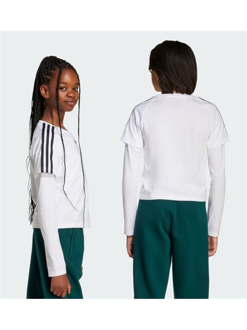 long sleeve tee ADIDAS ORIGINAL | JV7799WHITE/BLACK